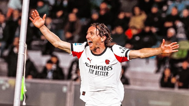 Gol Telat Modric Antar AC Milan Tundukkan Pisa 2-1, Perburuan Scudetto Terjaga