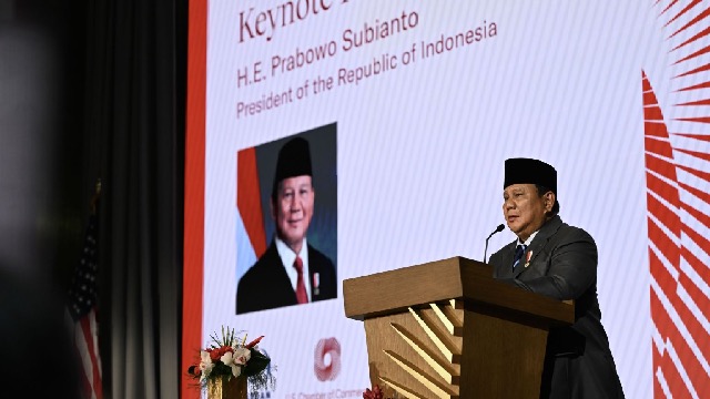 Prabowo Paparkan Agenda Stabilitas Ekonomi di U.S. Chamber of Commerce