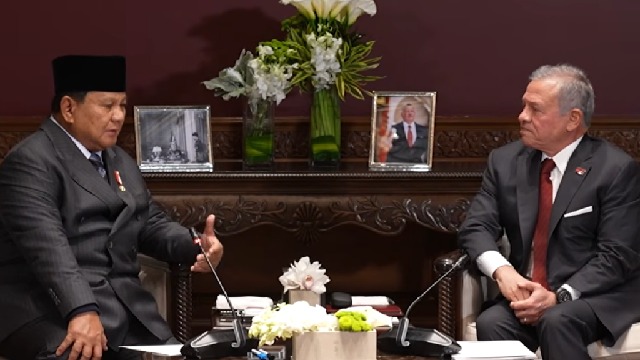 Raja Abdullah II Apresiasi Komitmen Prabowo pada Solusi Dua Negara dan Perdamaian Palestina
