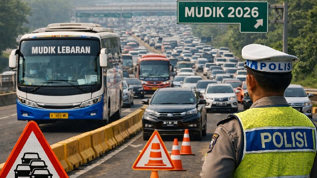 Puncak Arus Mudik 2026, Rekayasa Lalu Lintas Diterapkan di Sejumlah Ruas Tol